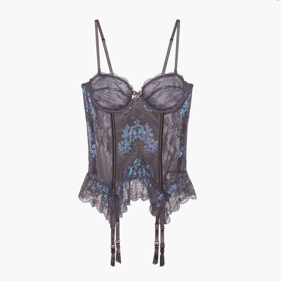 SAVAGE X FENTY : Living in the Clouds Iridescent Lace Corset - Picture 4 of 6